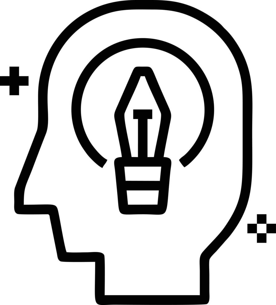 Idea solution icon symbol vector image. Illustration of the creative innovation concept design. EPS 10