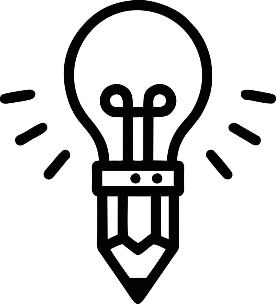 Idea solution icon symbol vector image. Illustration of the creative innovation concept design. EPS 10