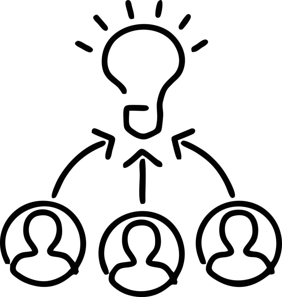 Idea solution icon symbol vector image. Illustration of the creative innovation concept design. EPS 10