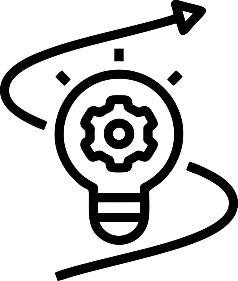 Idea solution icon symbol vector image. Illustration of the creative innovation concept design. EPS 10