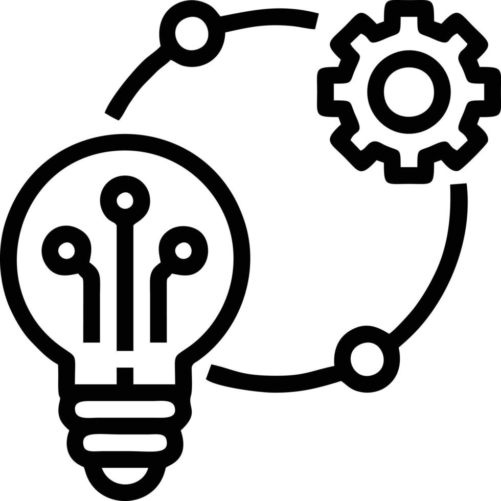 Idea solution icon symbol vector image. Illustration of the creative innovation concept design. EPS 10