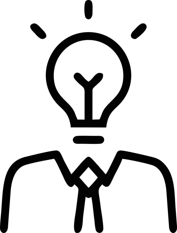 Idea solution icon symbol vector image. Illustration of the creative innovation concept design. EPS 10