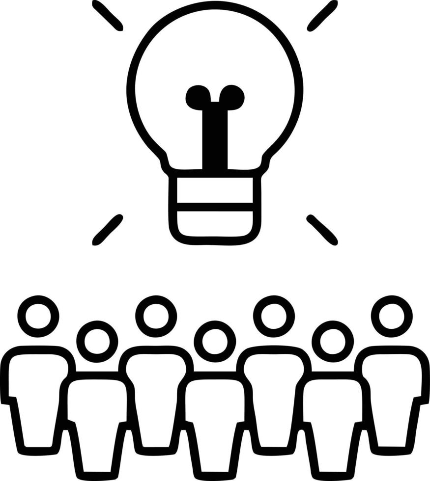 Idea solution icon symbol vector image. Illustration of the creative innovation concept design. EPS 10