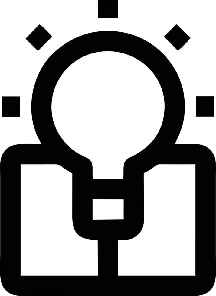 Idea solution icon symbol vector image. Illustration of the creative innovation concept design. EPS 10