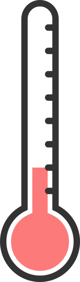 Thermometer sign icon png