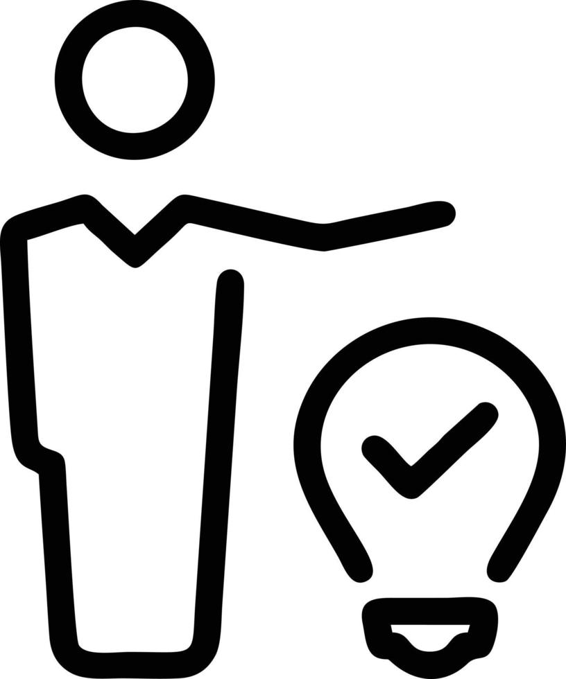 Idea solution icon symbol vector image. Illustration of the creative innovation concept design. EPS 10