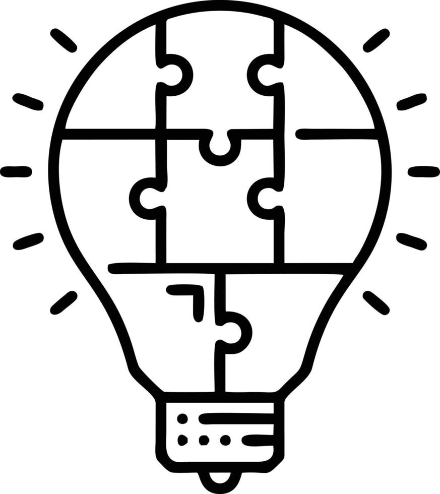 Idea solution icon symbol vector image. Illustration of the creative innovation concept design. EPS 10