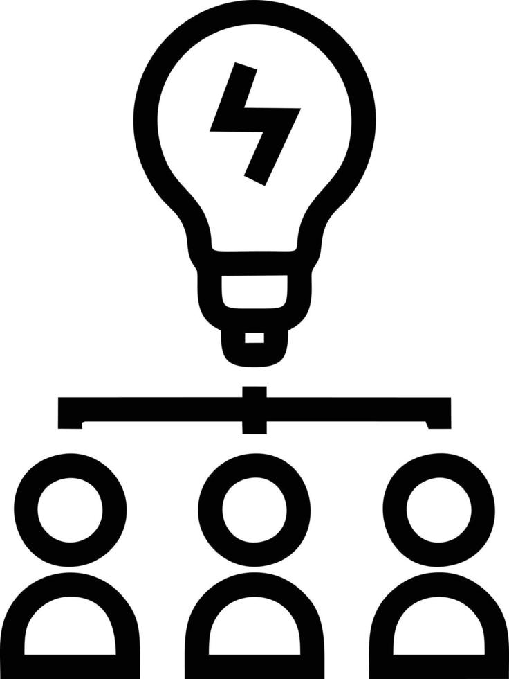 Idea solution icon symbol vector image. Illustration of the creative innovation concept design. EPS 10