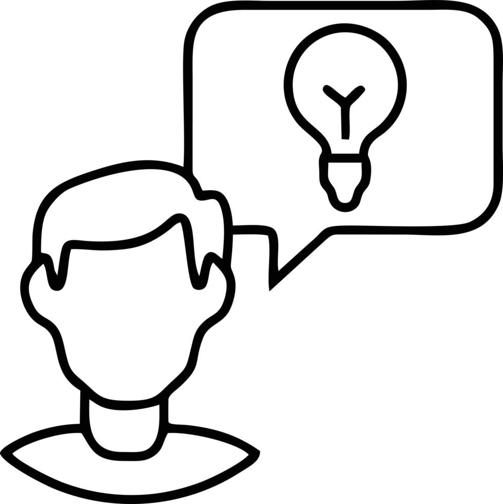 Idea solution icon symbol vector image. Illustration of the creative innovation concept design. EPS 10