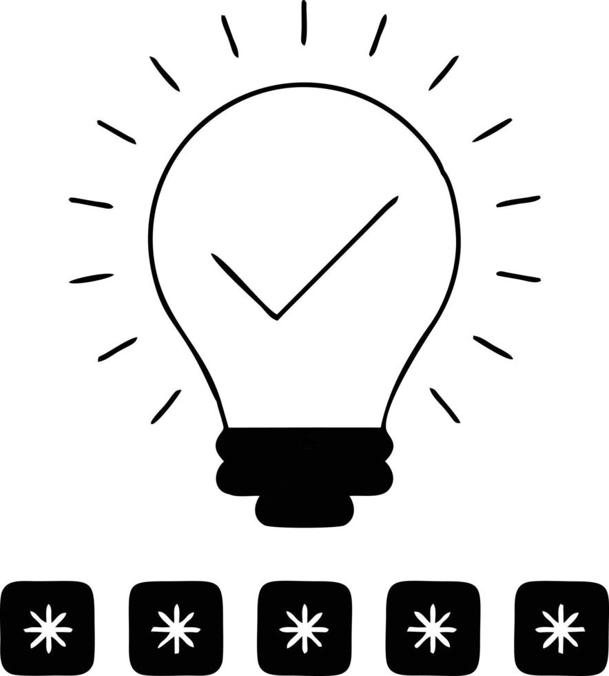 Idea solution icon symbol vector image. Illustration of the creative innovation concept design. EPS 10