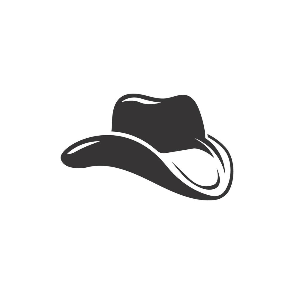 vaquero sombrero logo modelo vector ilustración