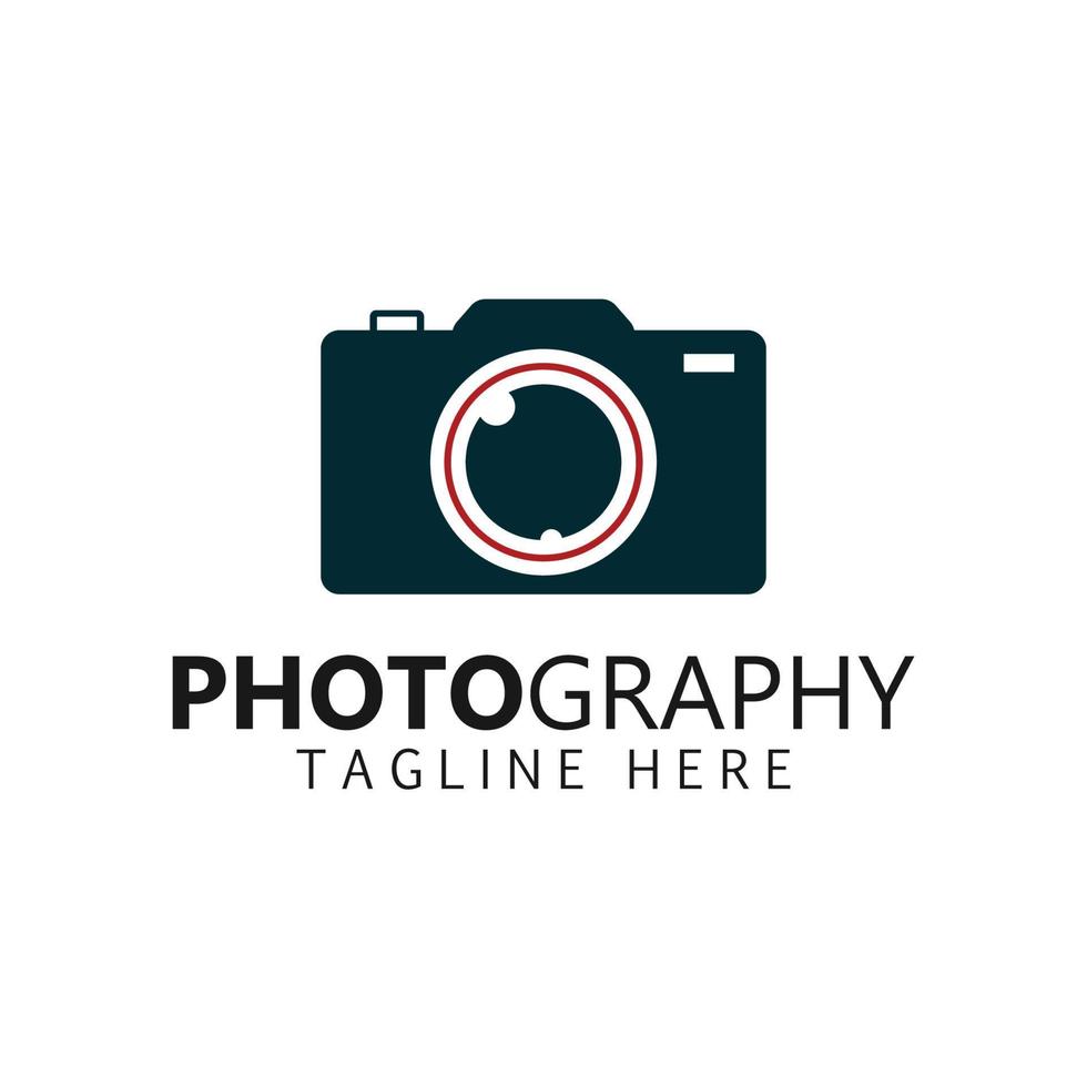 Photographic camera logo, camera lens, and digital. vector