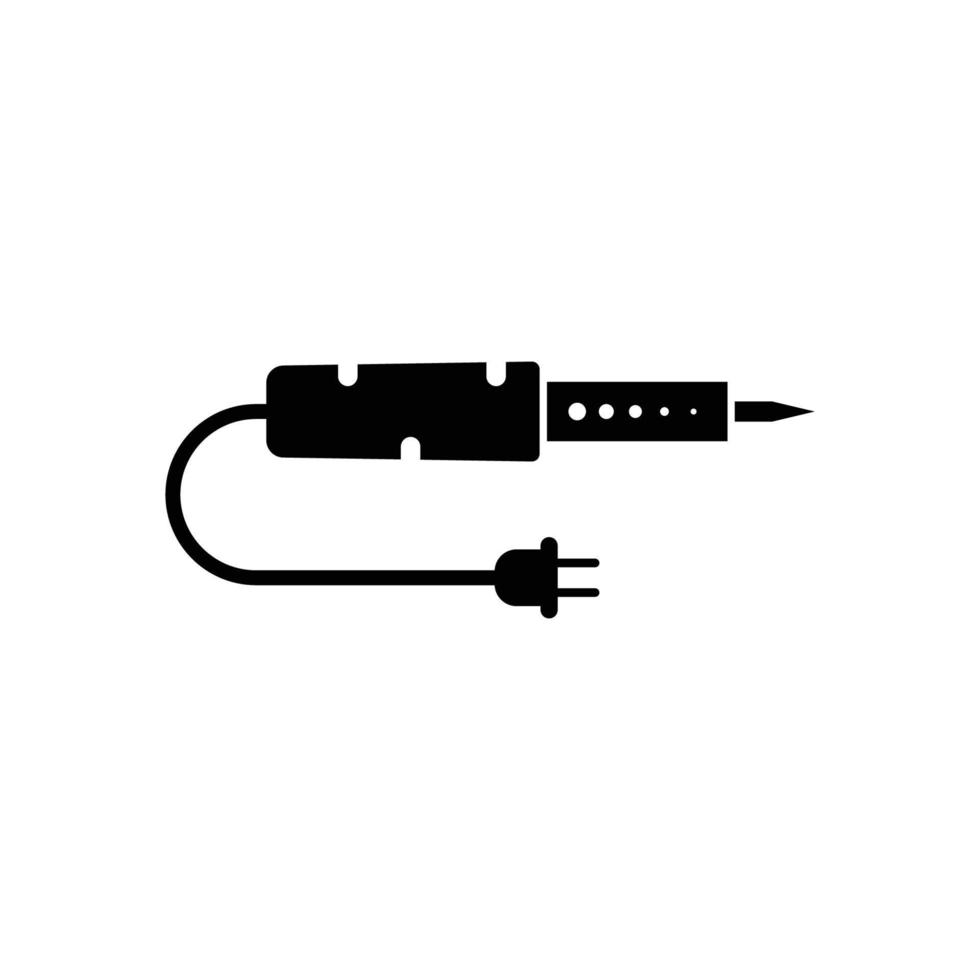 Vector illustration of soldering iron logo template