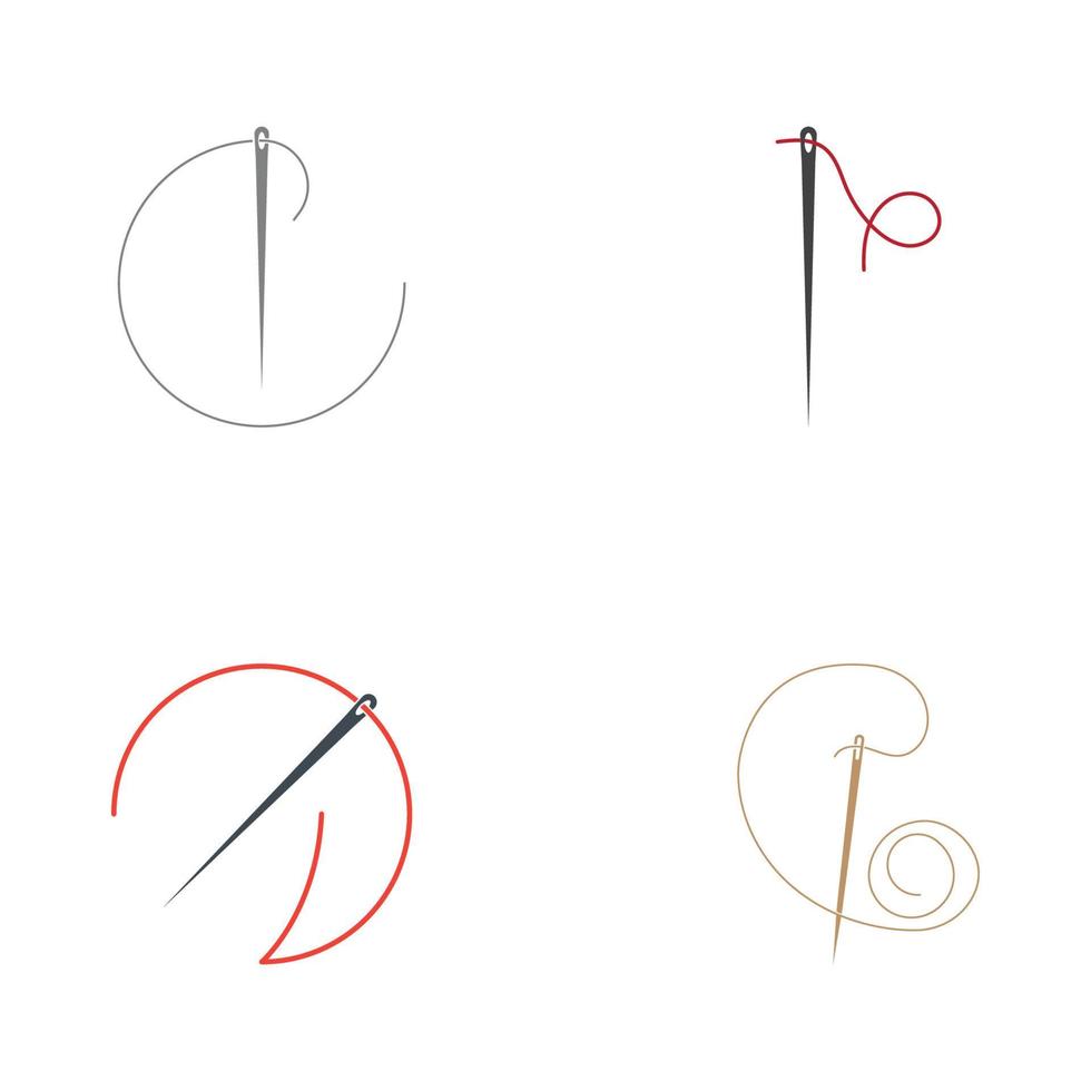 Vector illustration tailor logo template.