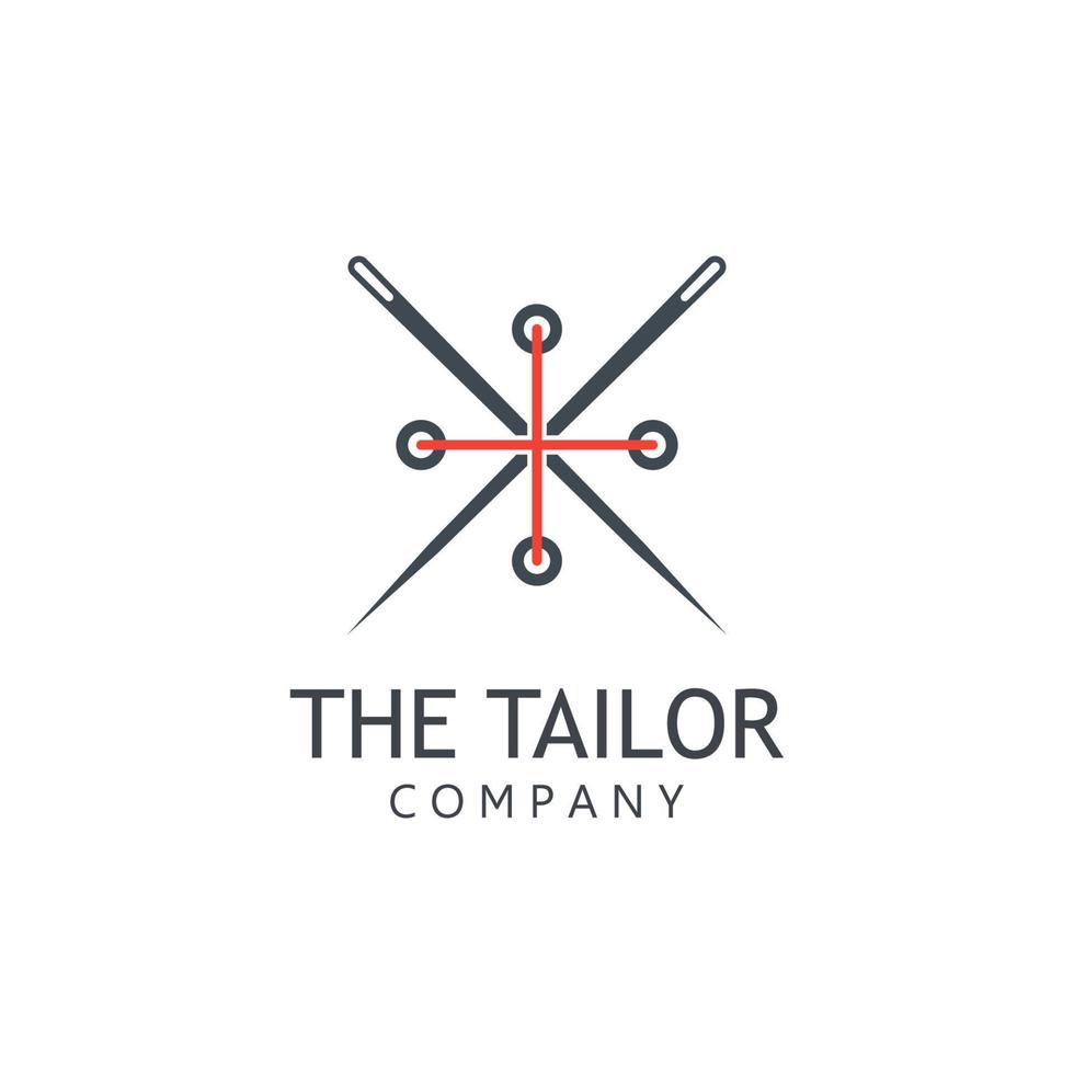 Vector illustration tailor logo template.