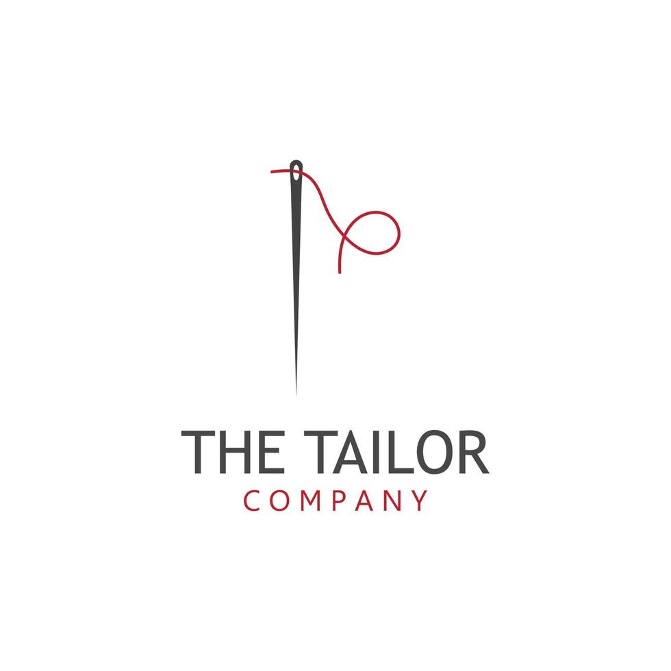 Vector illustration tailor logo template.