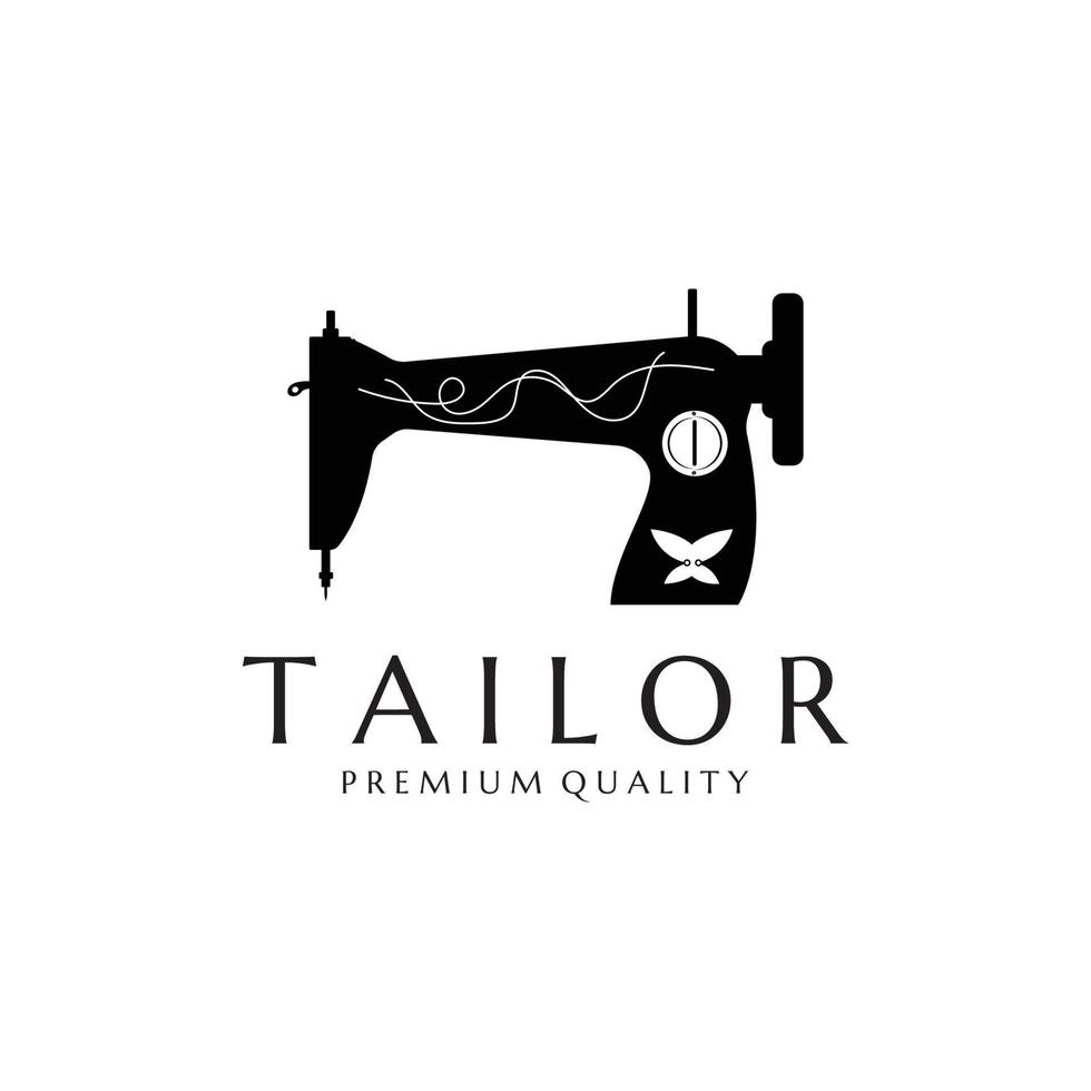 Vector illustration tailor logo template.