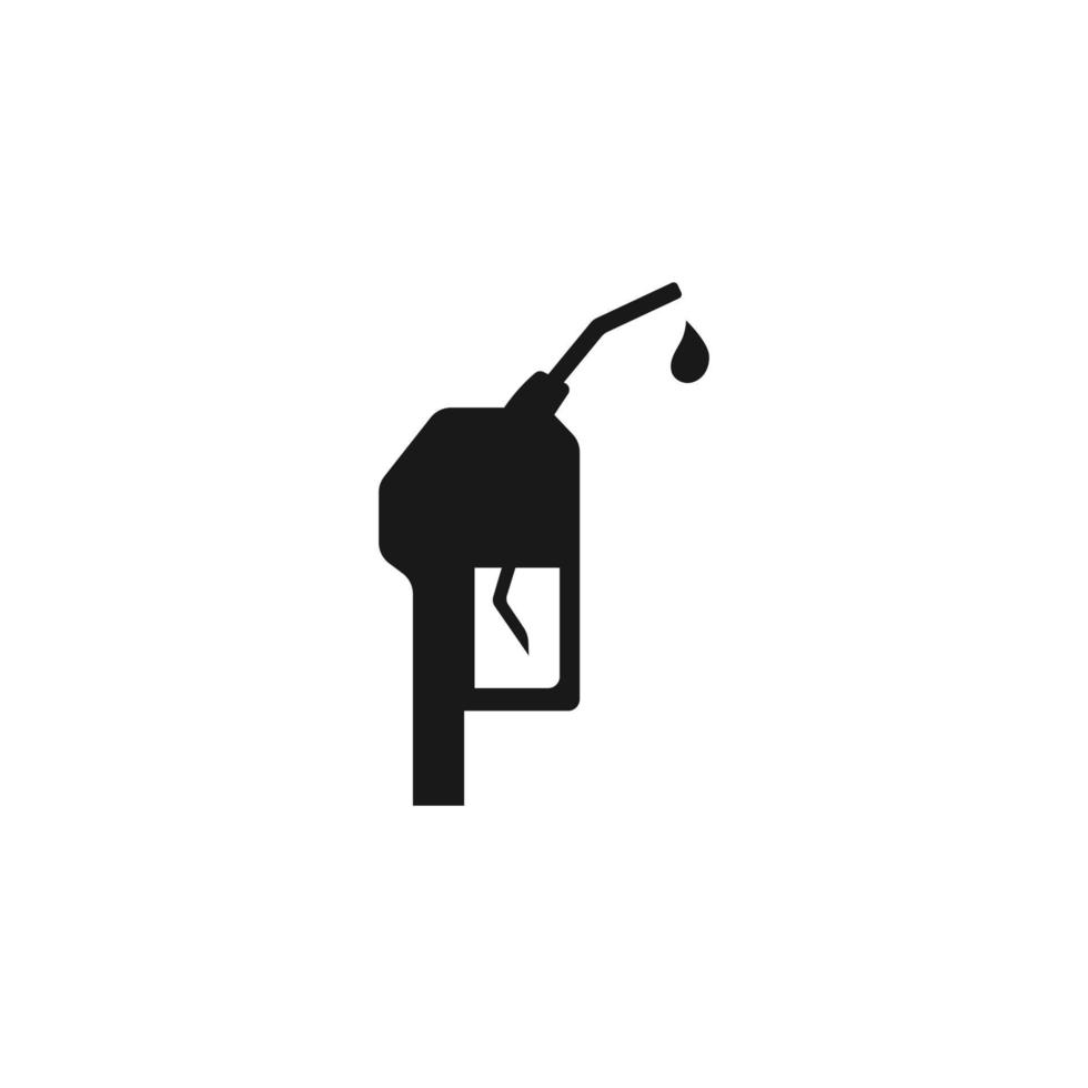 Gasoline pump nozzle vector logo template.