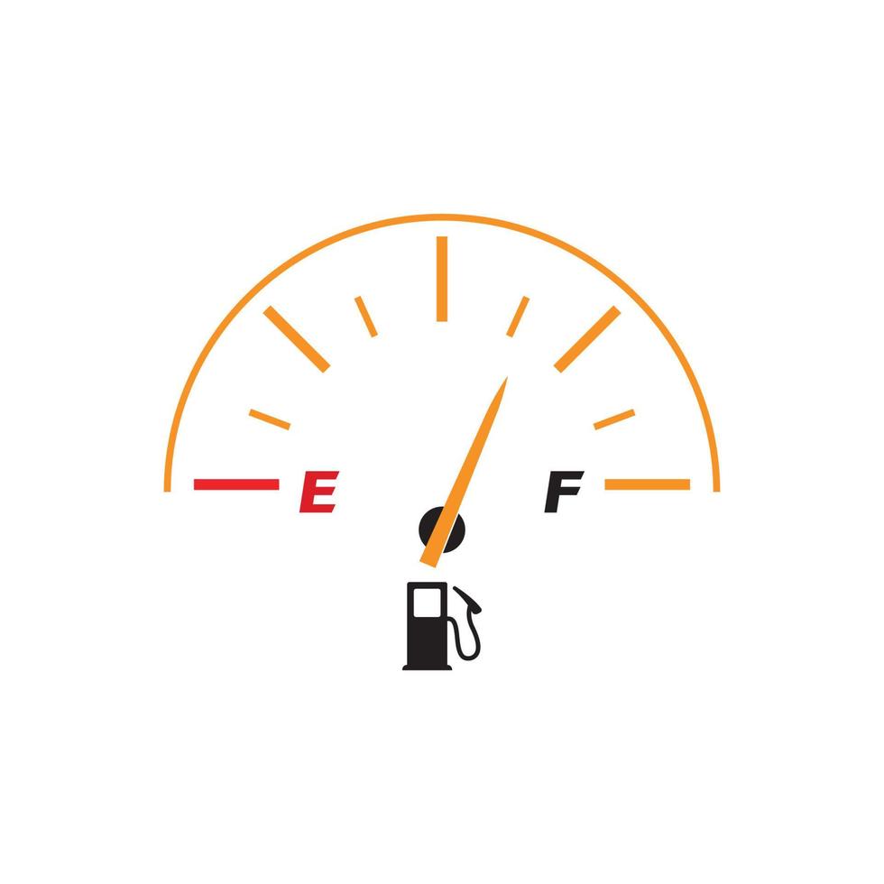 Vector illustration fuel indicator logo template