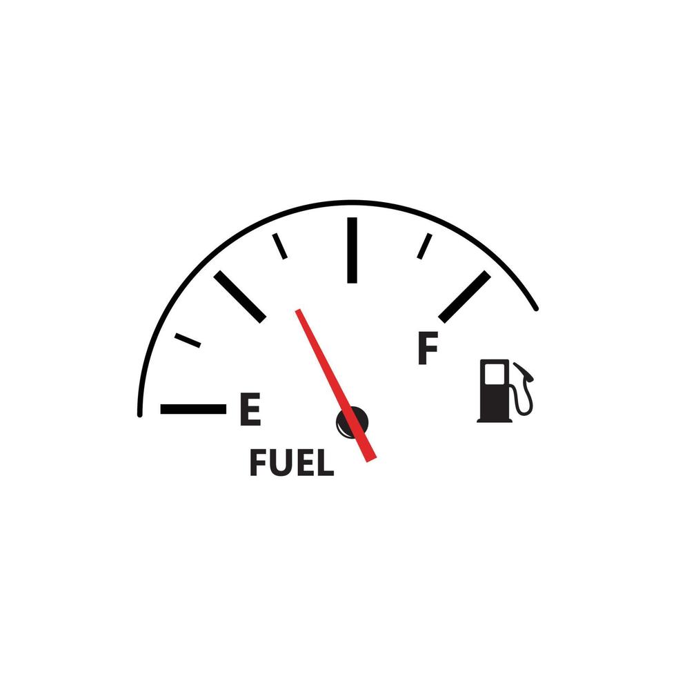 vector ilustración combustible indicador logo modelo