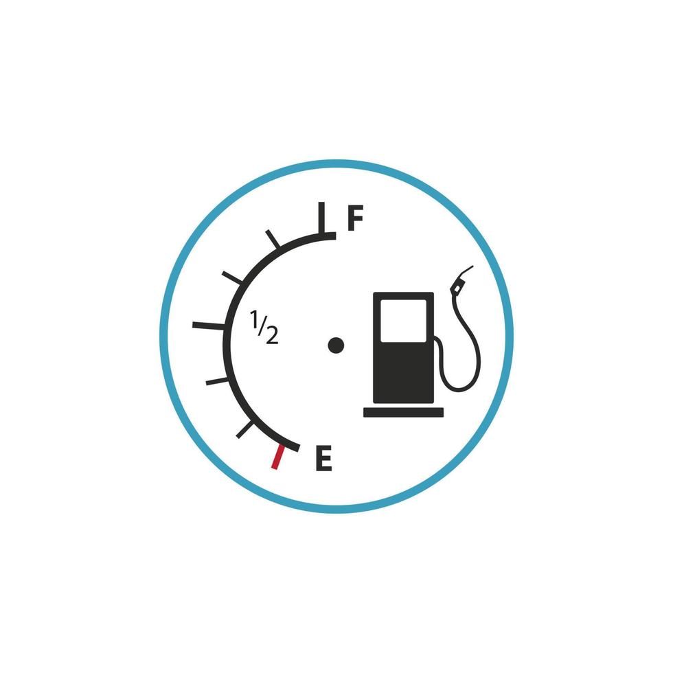 Vector illustration fuel indicator logo template