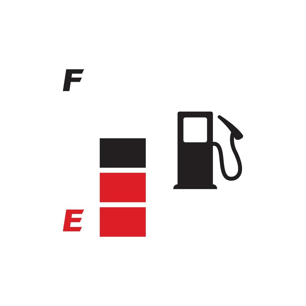 vector ilustración combustible indicador logo modelo