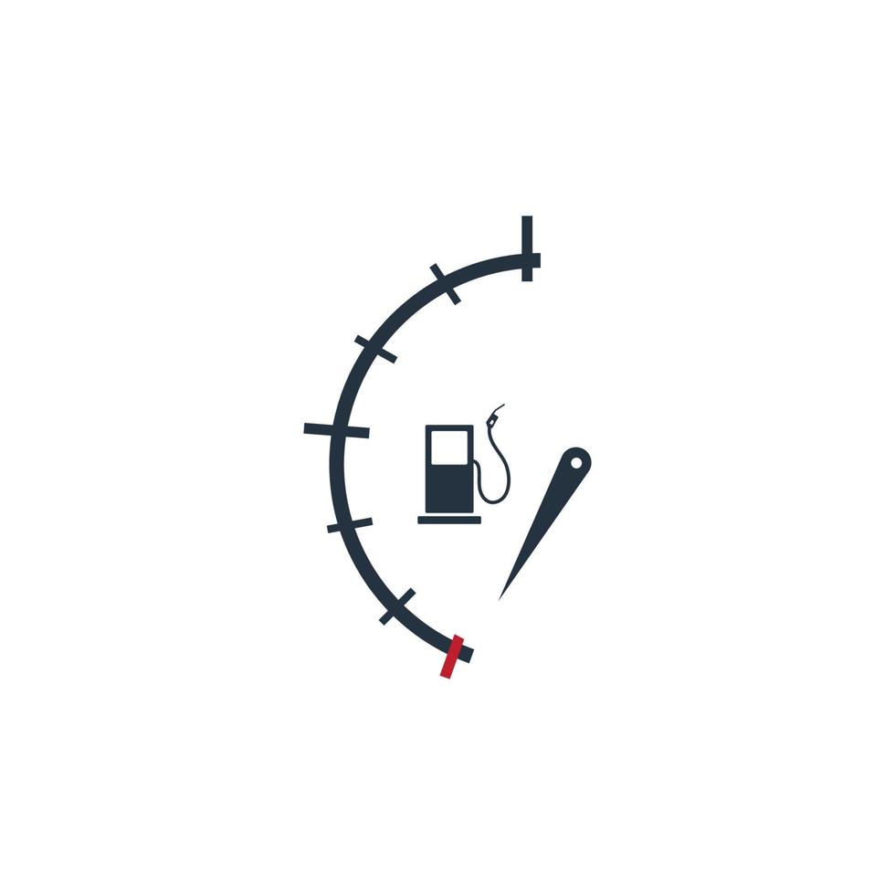 Vector illustration fuel indicator logo template