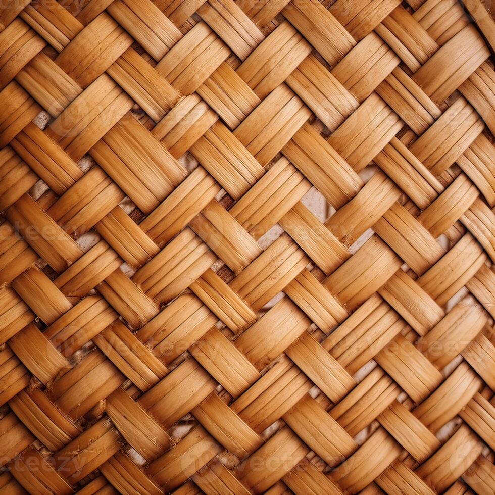 handcraft bamboo weave texture abstract for the background. . photo