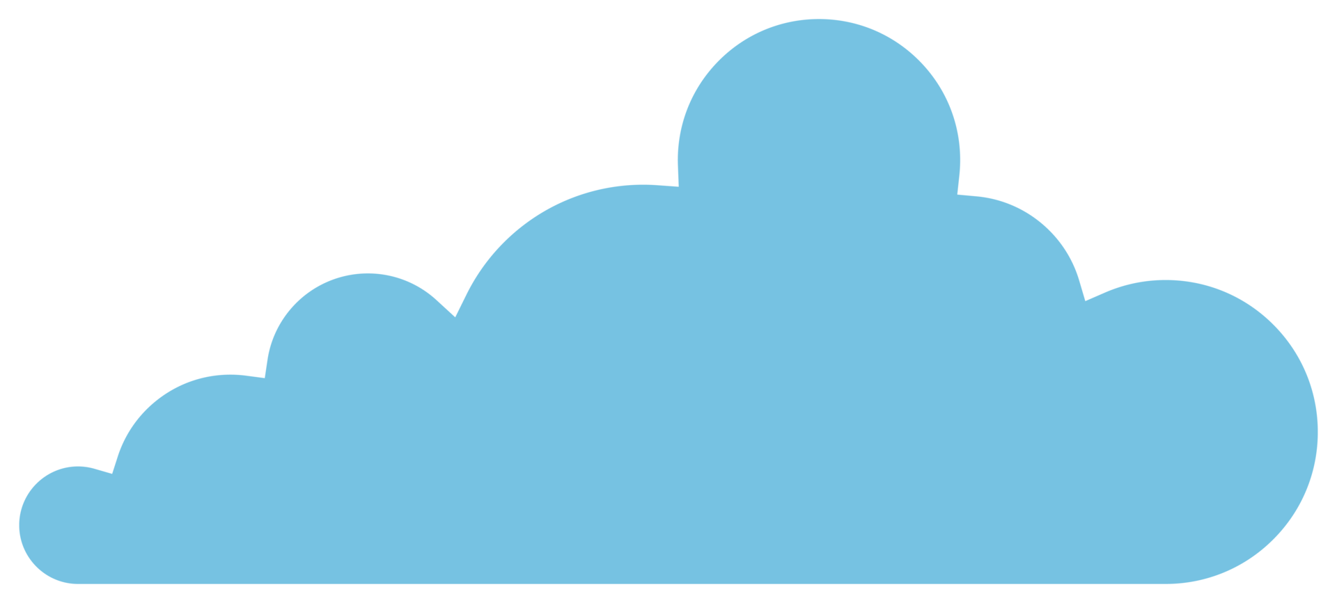 Cloud icon in flat style png