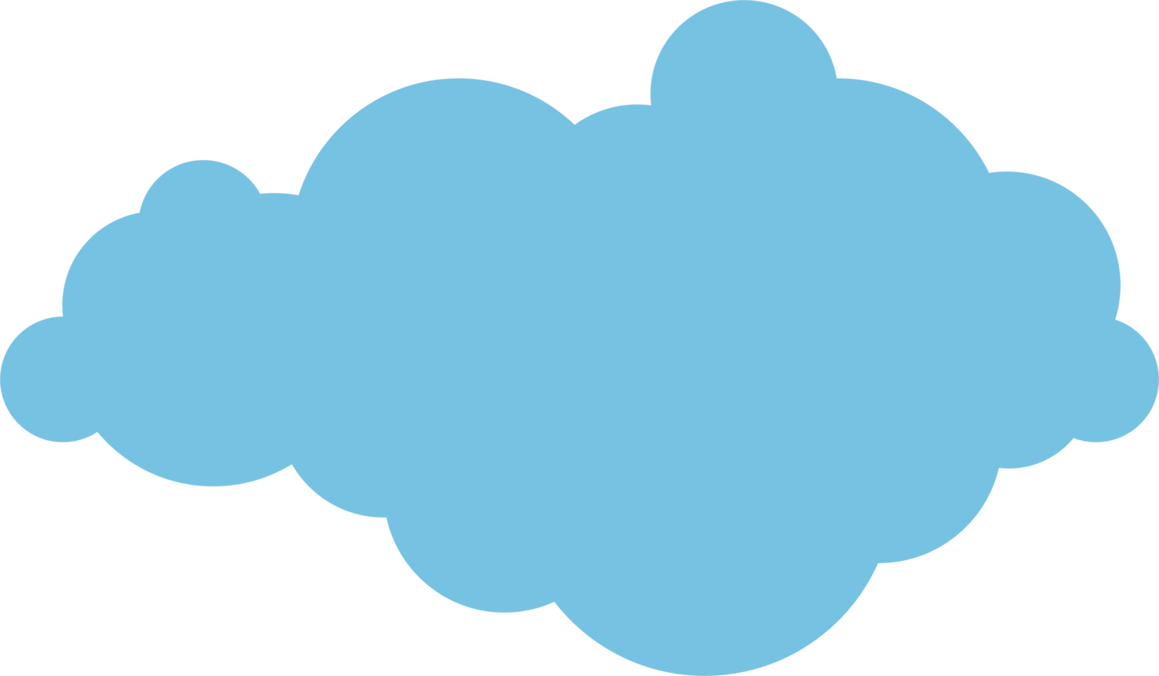 Cloud icon in flat style png