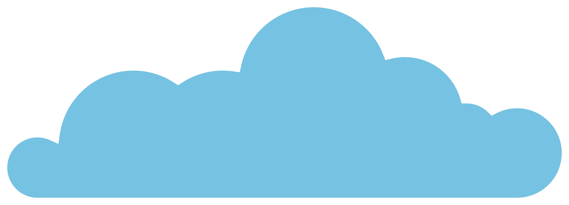 Cloud icon in flat style png