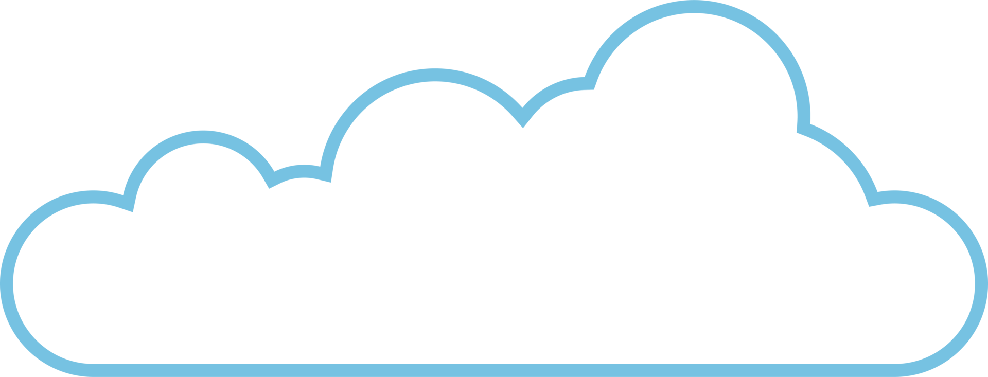 Cloud icon in flat style png