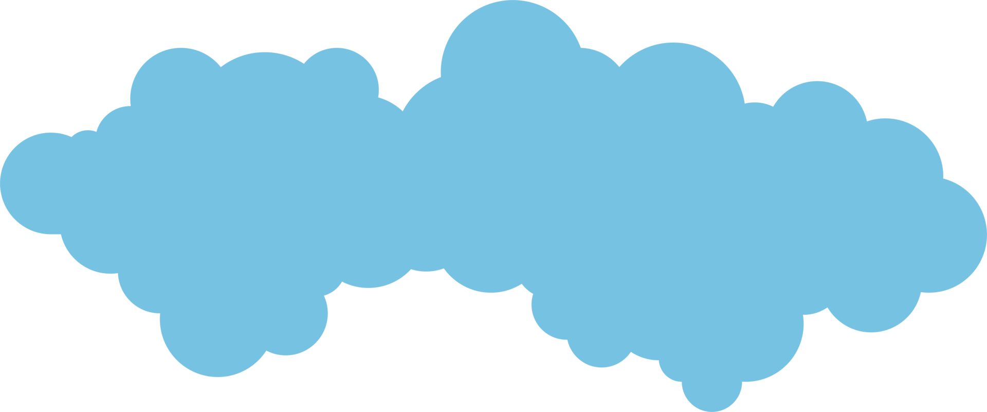 Cloud icon in flat style png