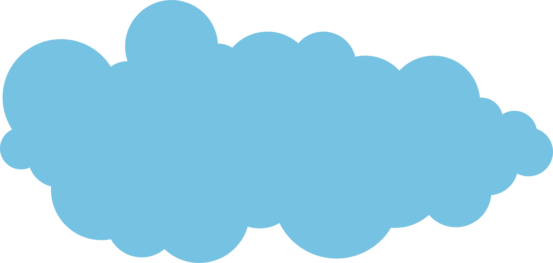 Cloud icon in flat style png