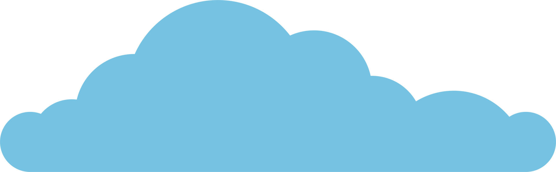 Cloud icon in flat style png