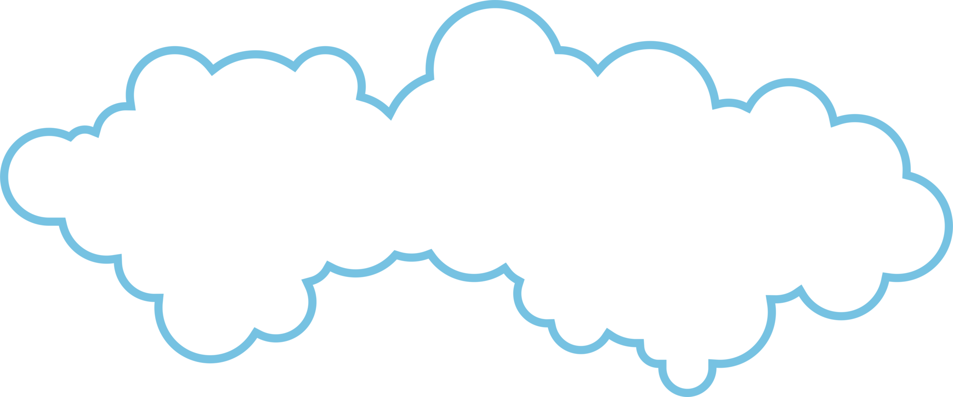 Cloud icon in flat style png