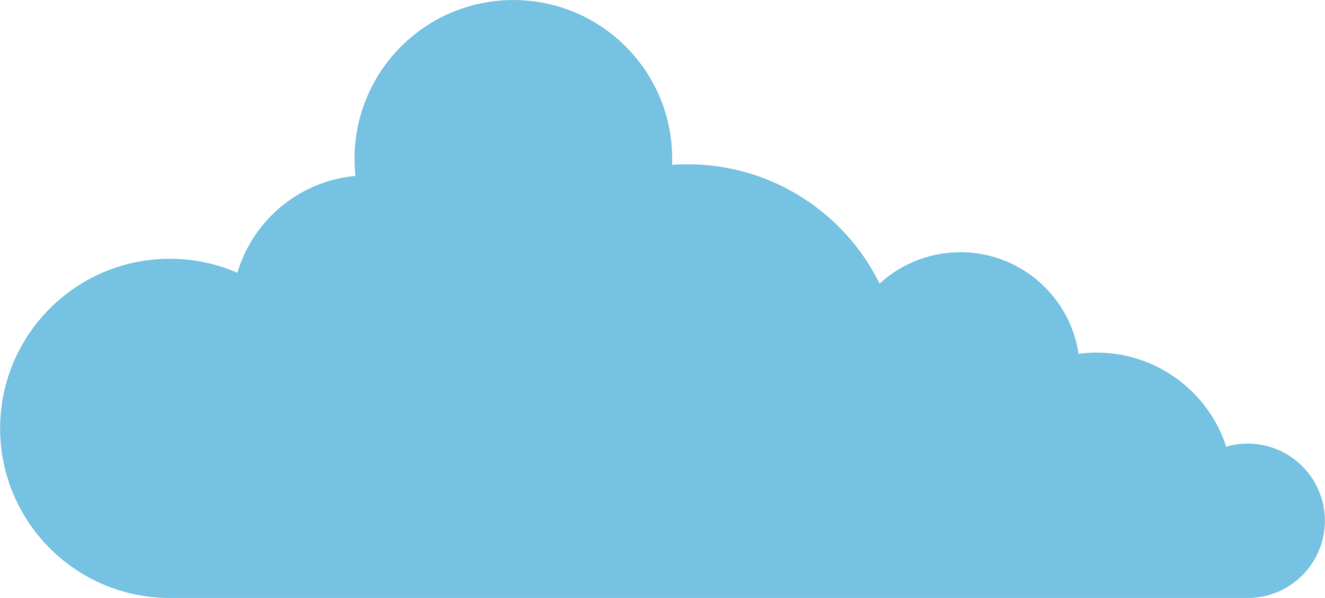 Cloud icon in flat style png