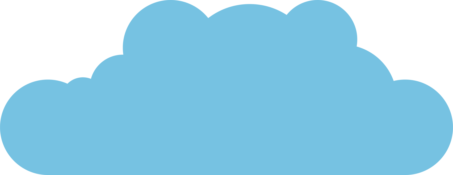 Cloud icon in flat style png