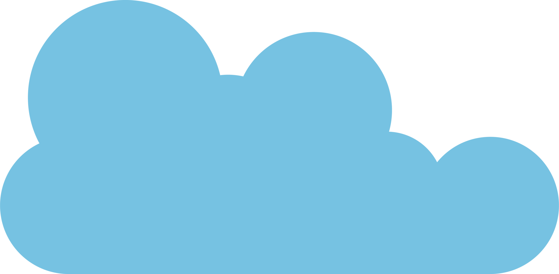 Cloud icon in flat style png