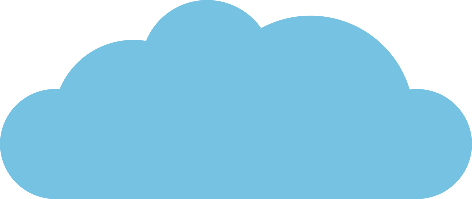 Cloud icon in flat style png