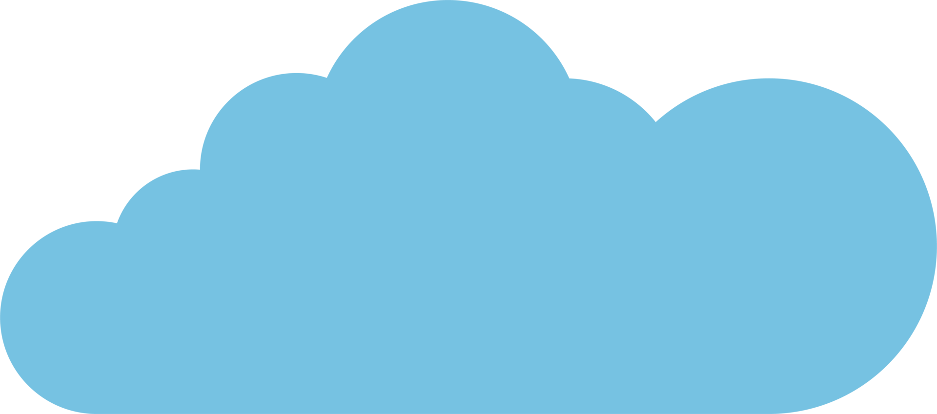 Cloud icon in flat style png