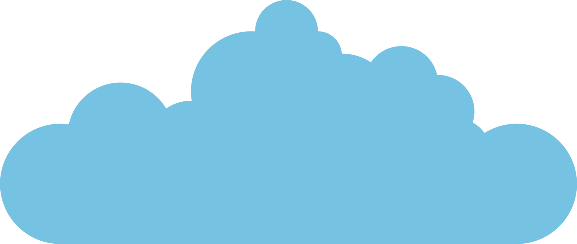 Cloud icon in flat style png