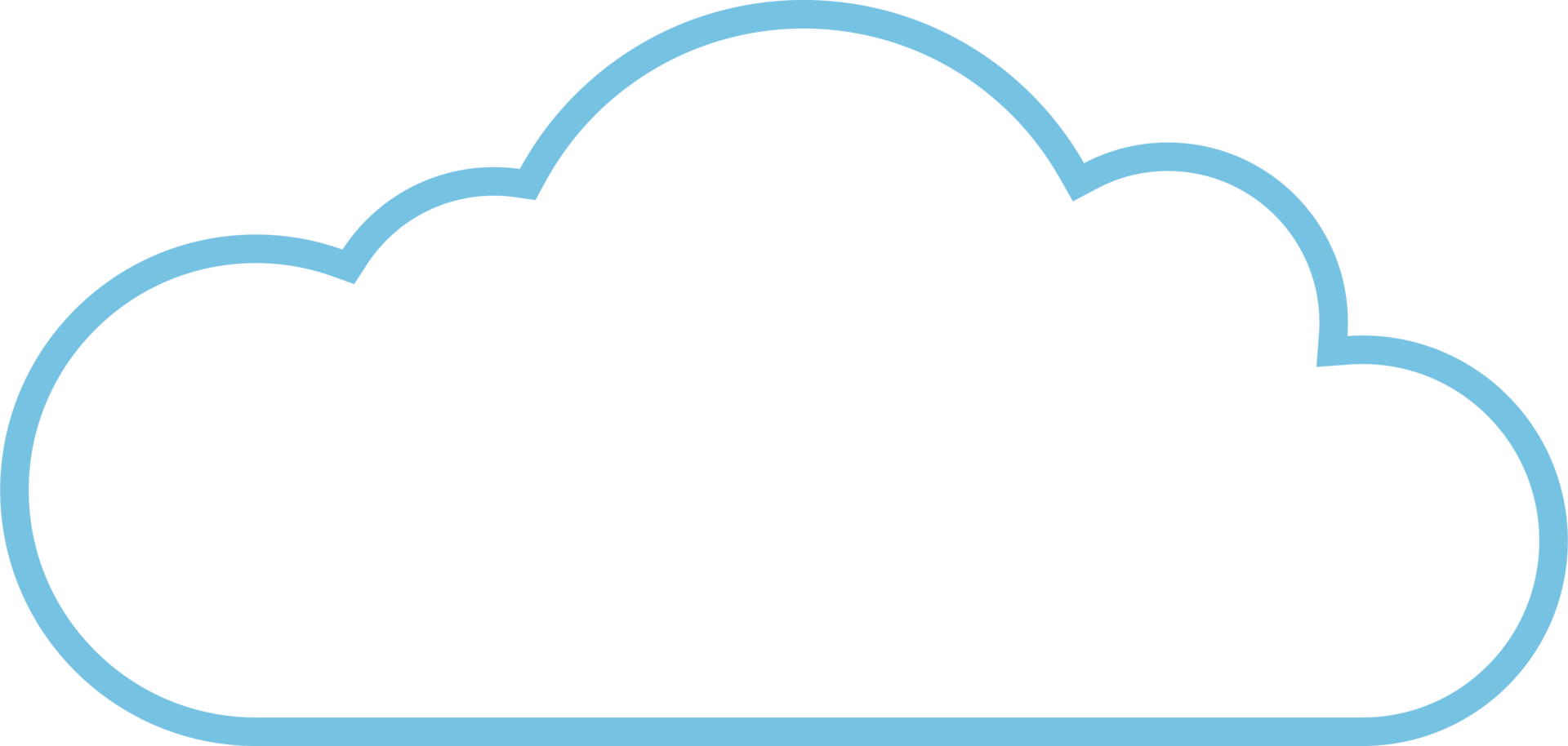 Cloud icon in flat style png