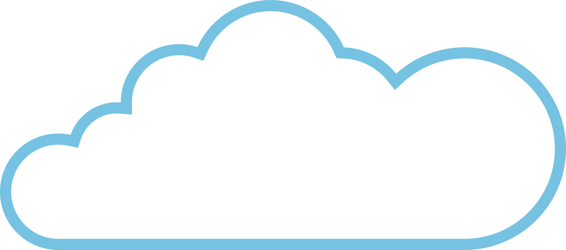 Cloud icon in flat style png