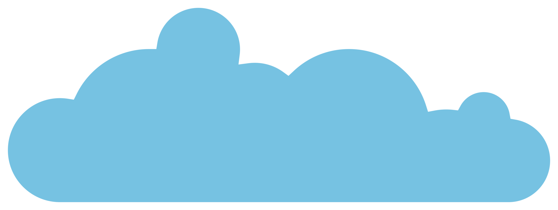 Cloud icon in flat style png