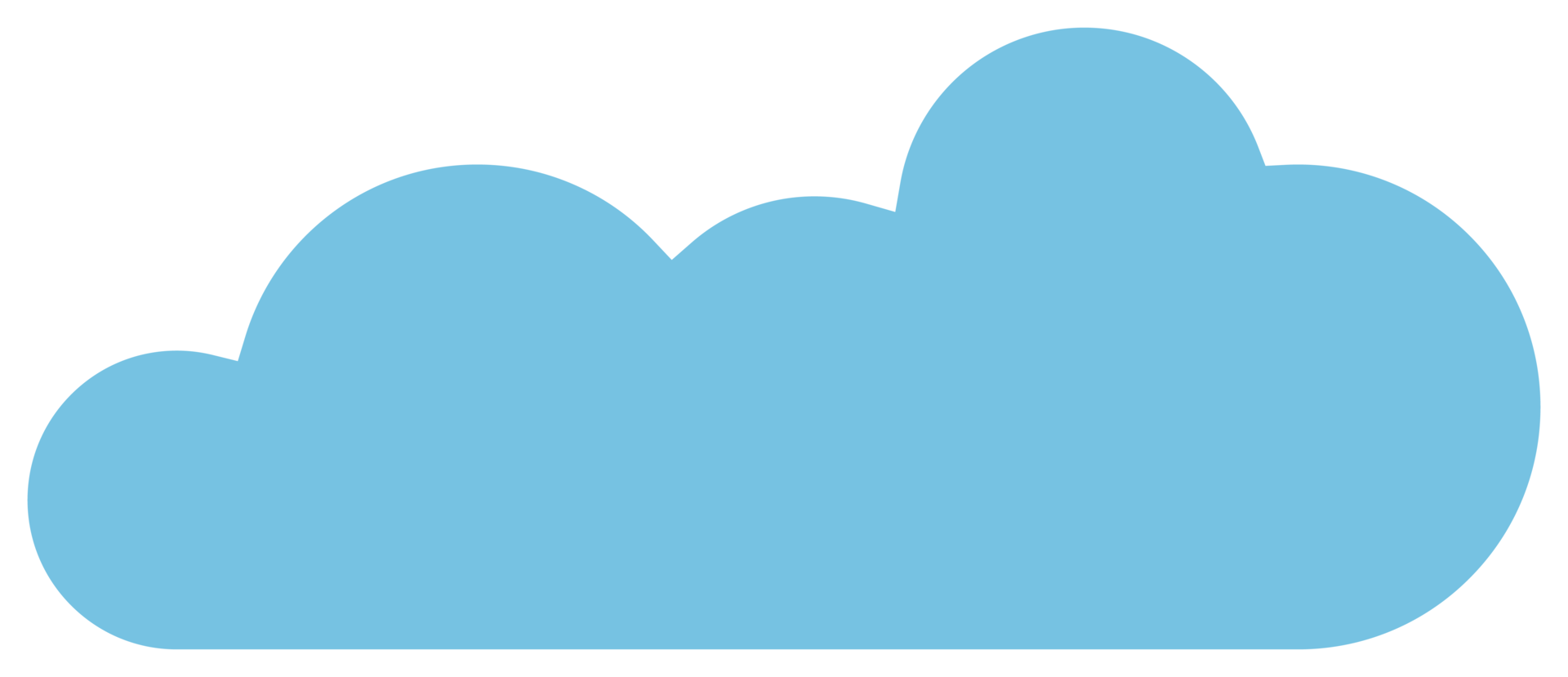 Cloud icon in flat style png
