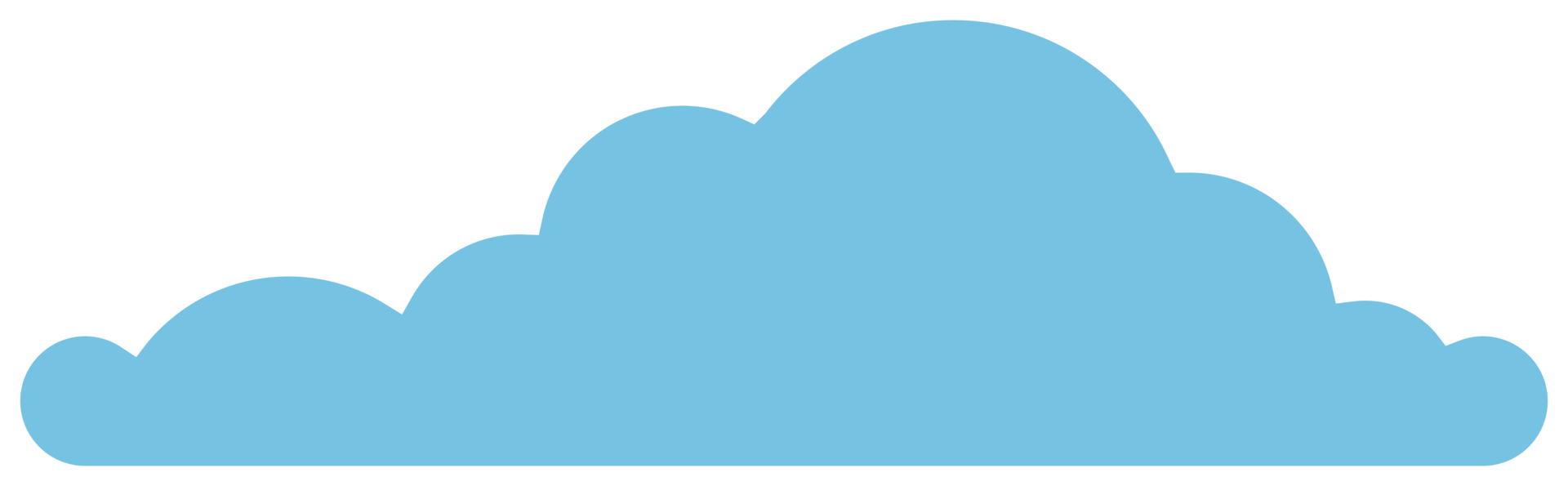 Cloud icon in flat style png
