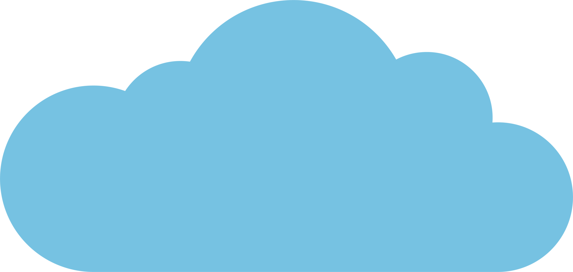 Cloud icon in flat style png