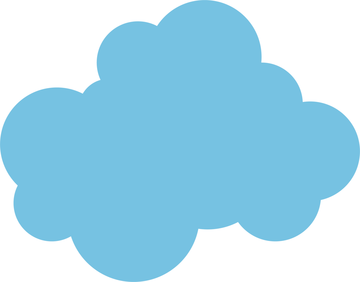 Cloud icon in flat style png