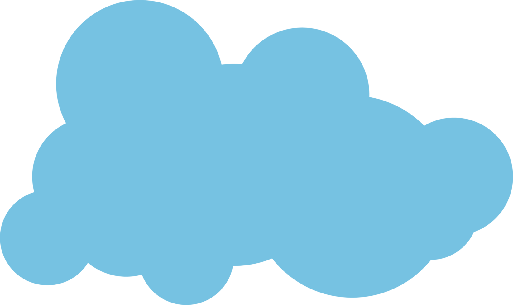 Cloud icon in flat style png